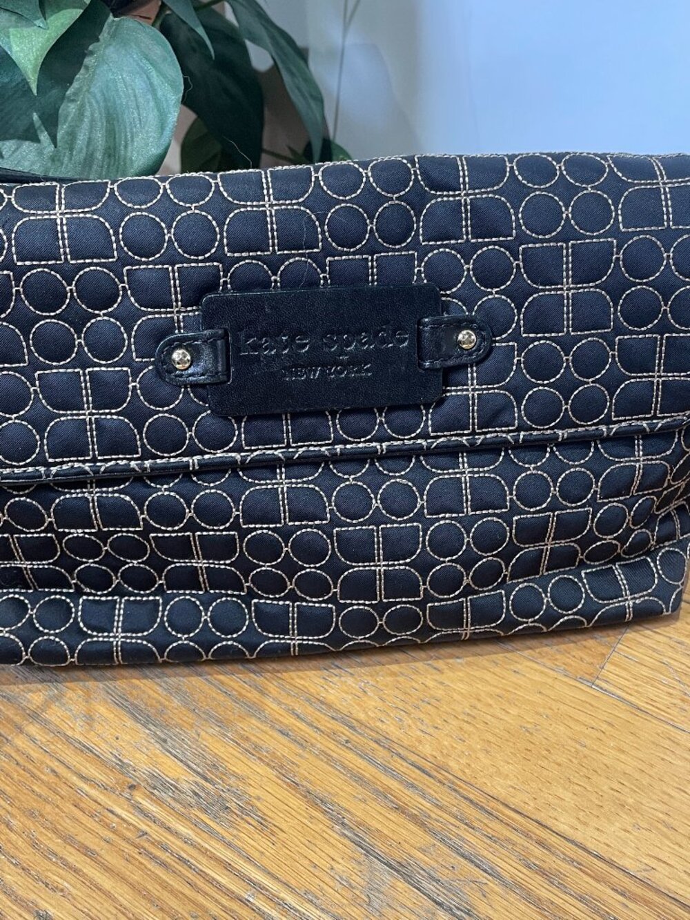 Kate Spade New York Noel black quilted shoulder bag Vintage